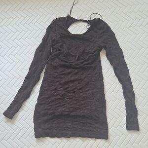 Free People Paulie Mini Dress Hot Fudge